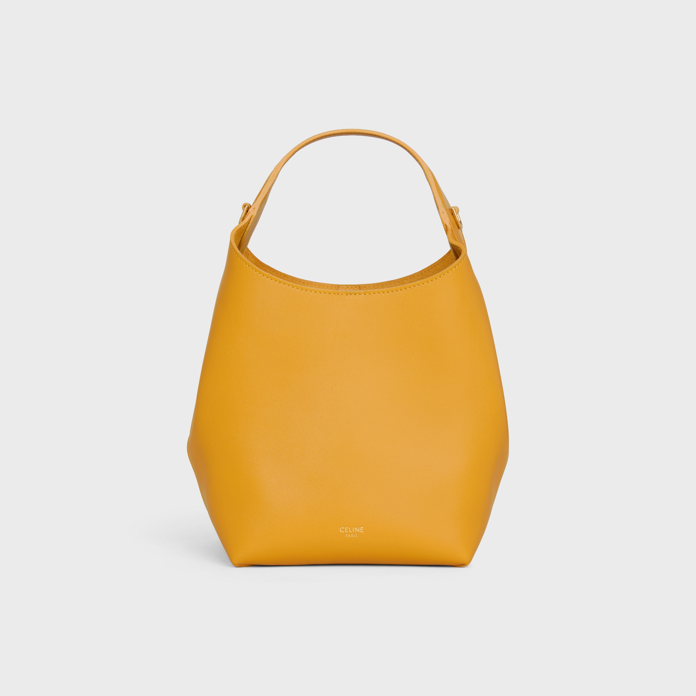 SMALL HOBO IN SUPPLE SMOOTH CALFSKIN - MARIGOLD | CELINE