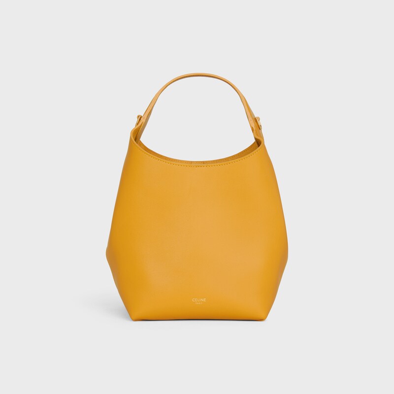SMALL HOBO IN SUPPLE SMOOTH CALFSKIN - MARIGOLD - CROSS-BODY BAGS - 1 | CELINE