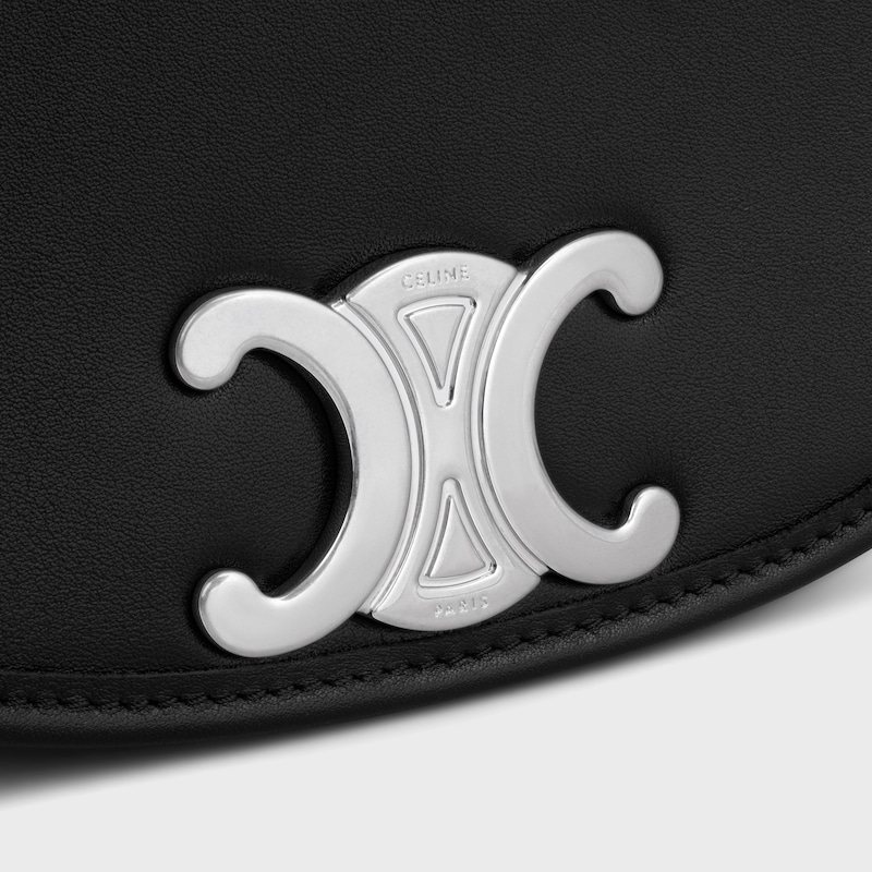SMALL BESACE STRAP TRIOMPHE IN SUPPLE CALFSKIN - BLACK - FALL 24 - 1 | CELINE