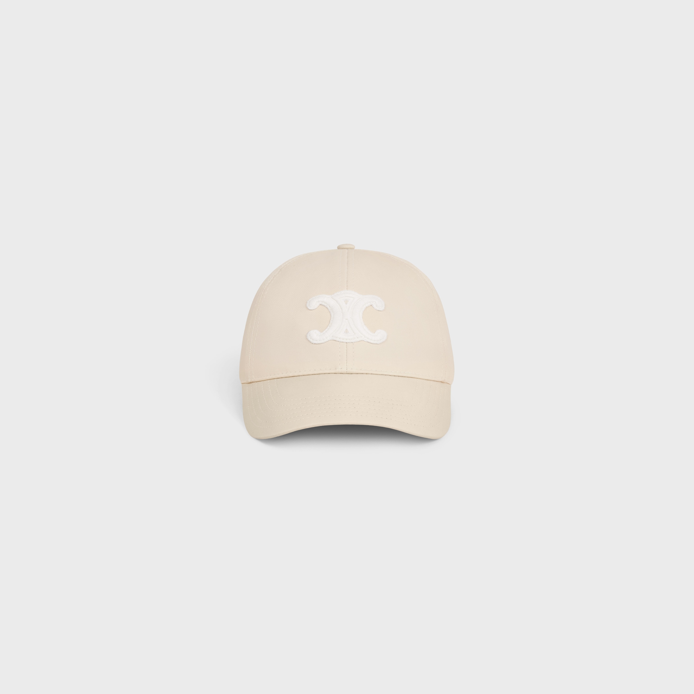 triomphe baseball cap in cotton - VANILLA | CELINE