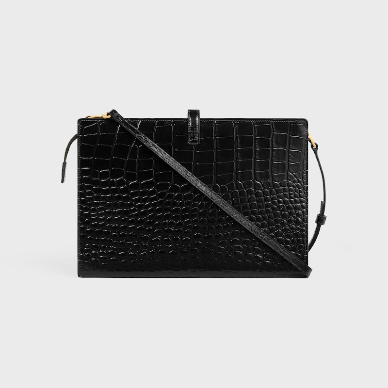 notebook moyen modèle  VEAU embossé façon crocodile - Noir - SACS À MAIN - 1 | CELINE