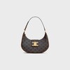 MEDIUM AVA TRIOMPHE BAG IN Triomphe Canvas and calfskin - TAN - TRIOMPHE CANVAS - 1 | CELINE