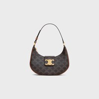 MEDIUM AVA TRIOMPHE BAG IN Triomphe Canvas and calfskin - TAN - MORE LINES - 1 | CELINE