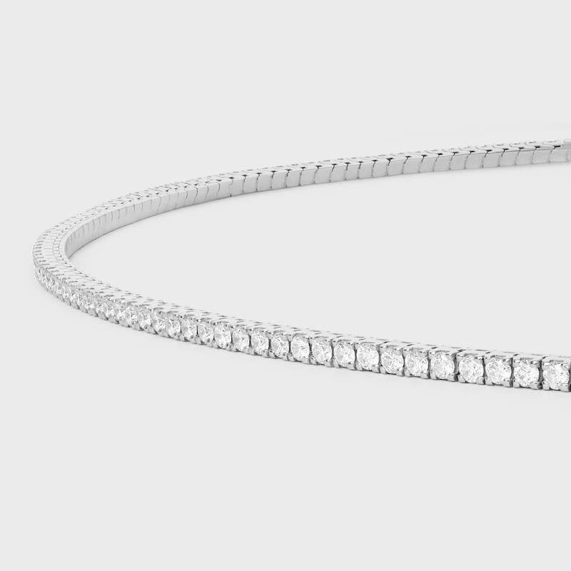 Tennis Necklace in White Gold and Diamonds - White Gold & White -  - 1 | CELINE