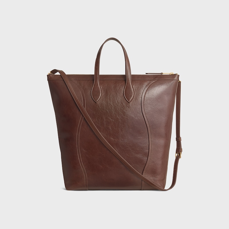 CABAS LUGGAGE竖款手袋 - 栗色 - 手提袋 - 1 | CELINE