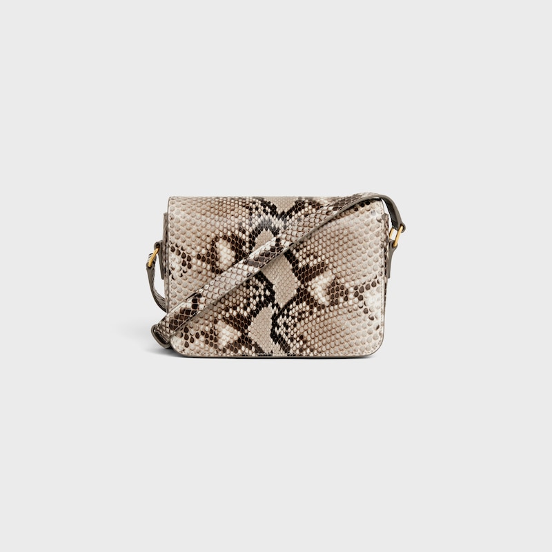 Teen Triomphe Bag in PYTHON - NATURAL - TRIOMPHE - 1 | CELINE