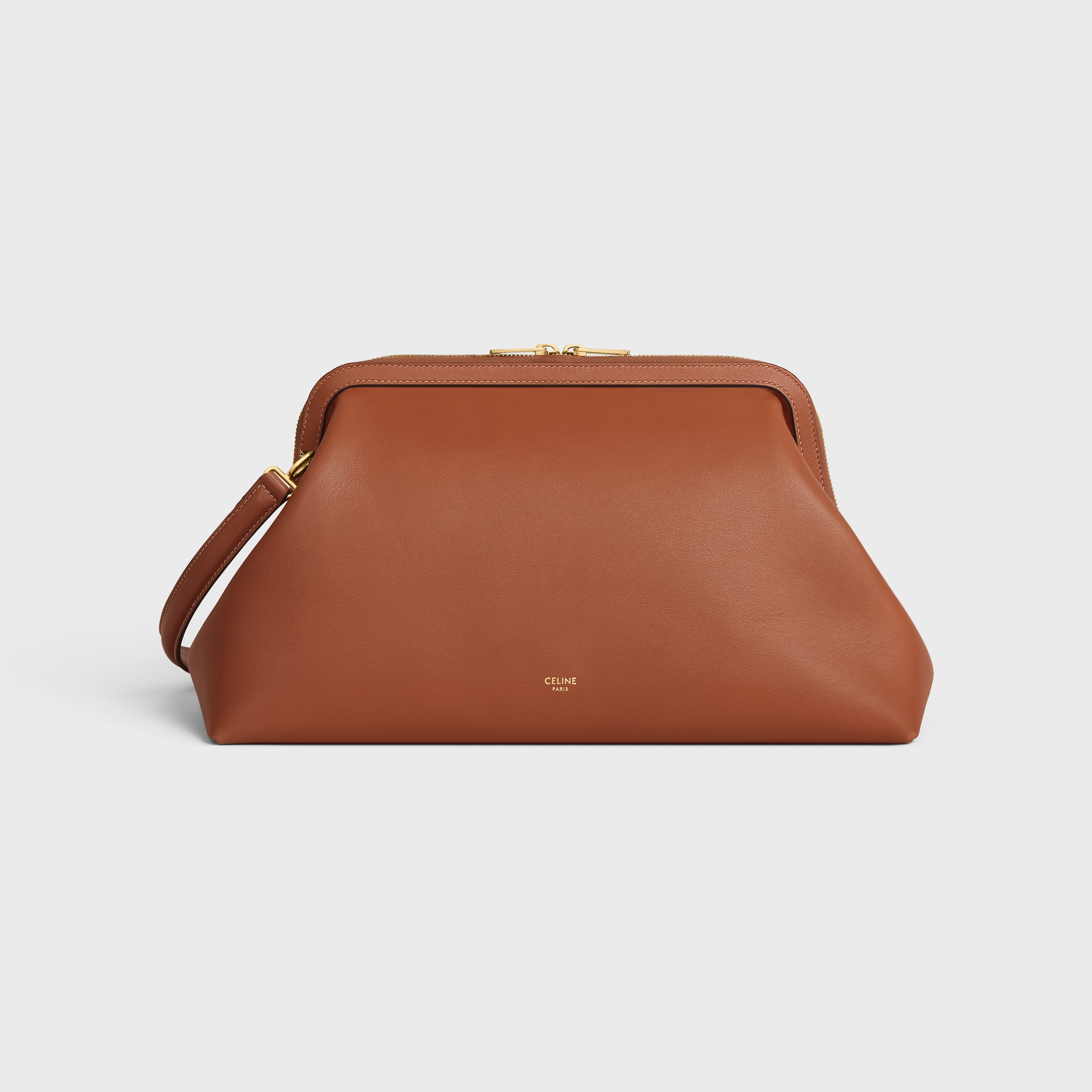 DOCTOR'S POUCH IN SUPPLE NATURAL CALFSKIN - TAN | CELINE