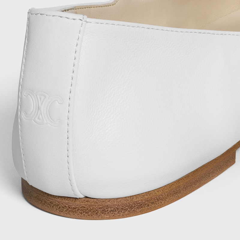 LES BALLERINES CELINE DOUBLE STRAP IN LAMBSKIN - ARCTIC WHITE -  - 1 | CELINE