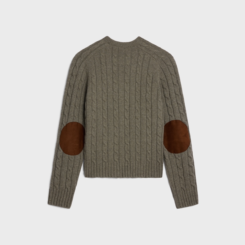 jersey triomphe de cachemira trenzada - Topo -  - 1 | CELINE