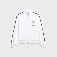 TRACKSUIT JACKET IN double-face jersey - OPTIC WHITE / BLACK -  - 1 | CELINE