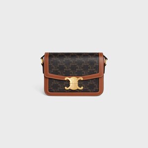 SAC TRIOMPHE TEEN Toile Triomphe et Veau - TAN - TRIOMPHE - 1 | CELINE