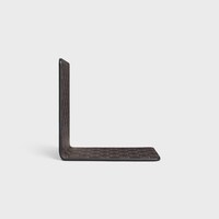 BOOKEND IN LAMBSKIN WITH TRIOMPHE CANVAS PRINT - BLACK / TAN - SMALL GIFTS - 1 | CELINE
