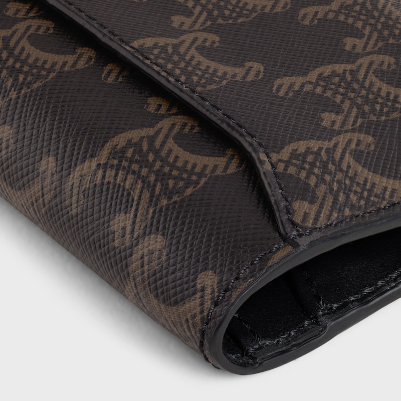 Portacarte verticale in tela Triomphe - NERO - PICCOLI REGALI - 1 | CELINE