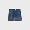 kitty shorts in dark union wash denim - DARK UNION WASH -  - 1 | CELINE