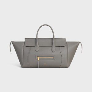 LUGGAGE IN GRAINED CALFSKIN - LIGHT GRAPHITE - LUGGAGE - 1 | CELINE