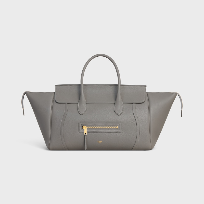 LUGGAGE粒面牛皮革手袋 - 淺石墨色 - LUGGAGE - 1 | CELINE