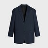 BNF BLAZER IN STRIPED WOOL - DARK NAVY -  - 1 | CELINE