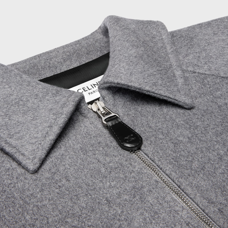 vareuse IN DOUBLE FACE CASHMERE - MEDIUM GREY -  - 1 | CELINE