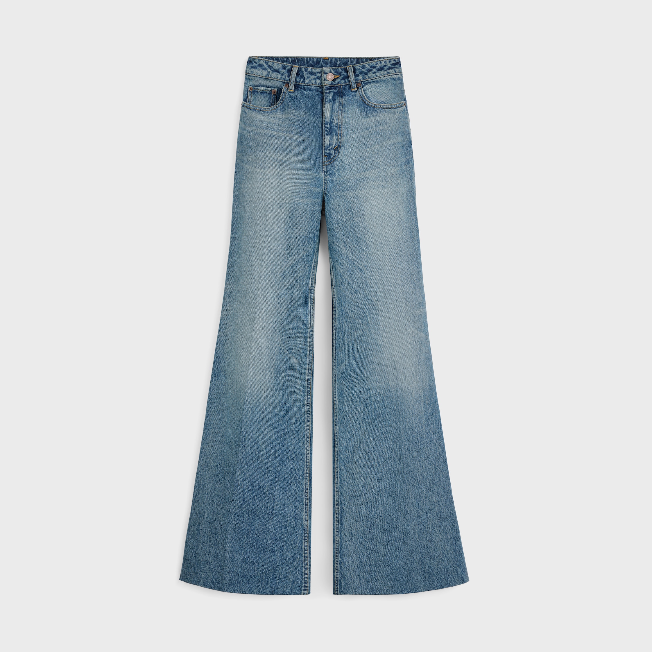 flare jeans 001 in denim - VIVIENNE GLASS | CELINE