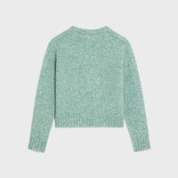 雪特兰羊毛圆领套头衫 - 冰薄荷绿 -  - 2 | CELINE