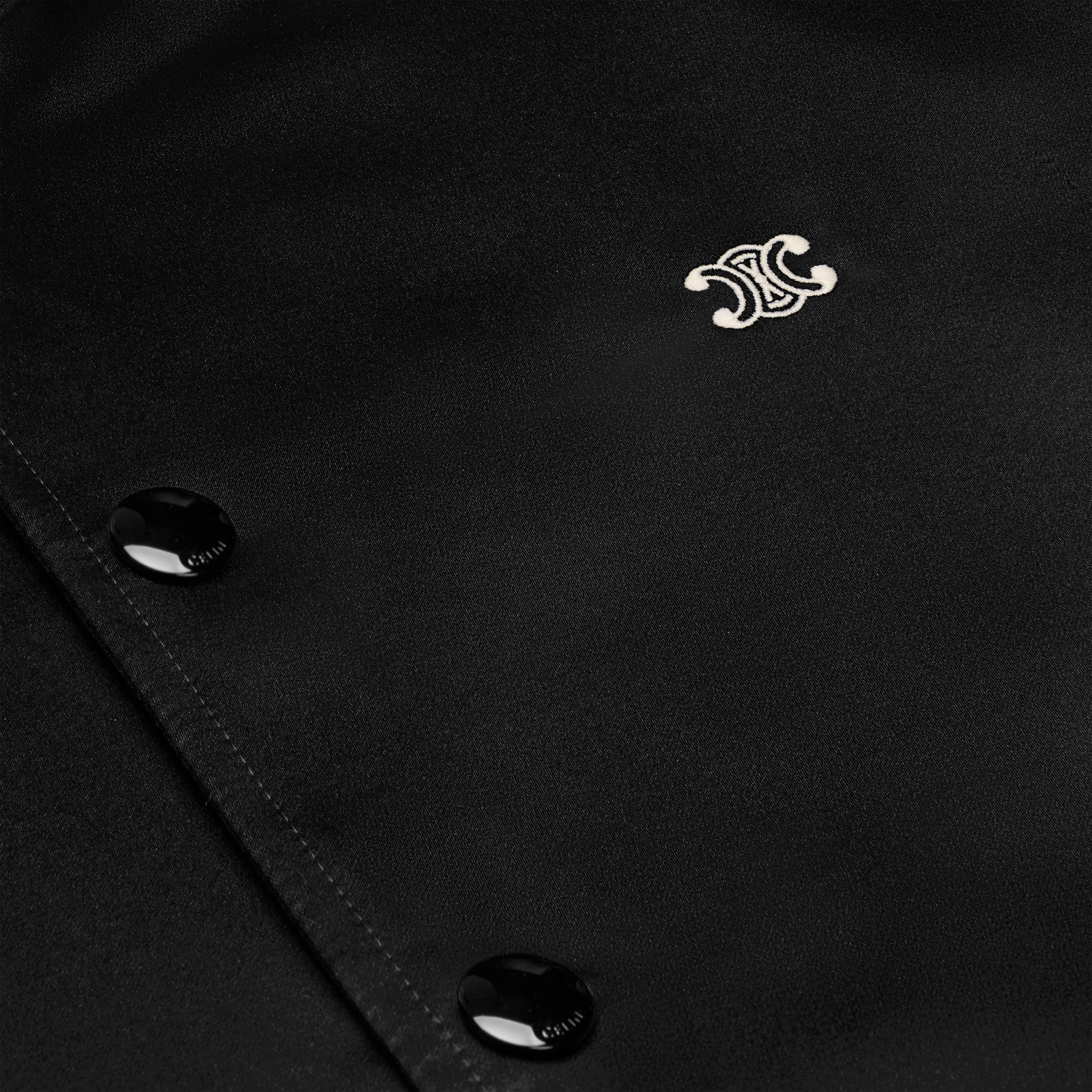 トリオンフ テディジャケット / サテン - ブラック | CELINE