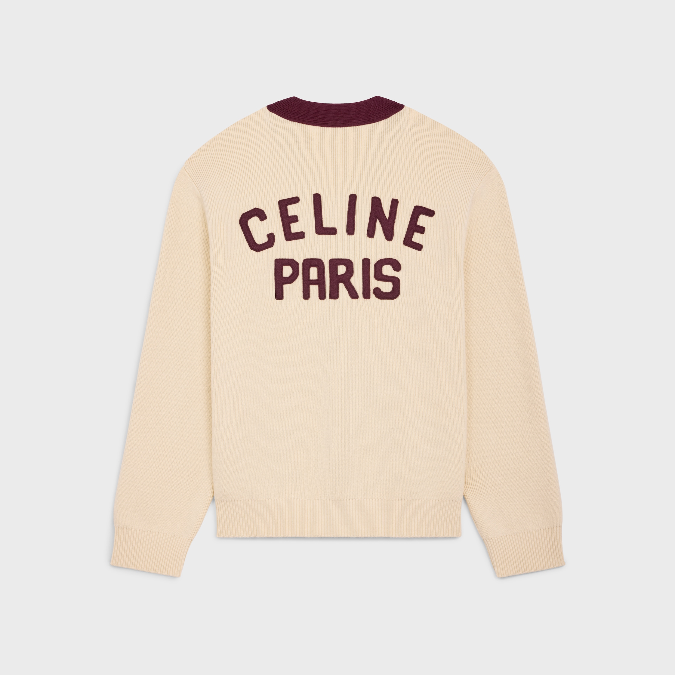 未使用　23aw　CELINE　セリーヌ　カレッジ　カーディガン　ロゴ　刺繍 カレッジセリーヌカーディガン By：CELINE（セリーヌ） | dranb