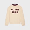 컬리지 가디건 - 코튼 - ECRU / BURGUNDY -  - 2 | CELINE