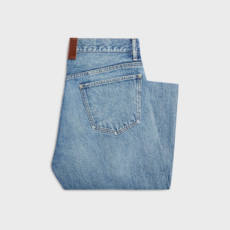 boyfriend jeans 001 IN cotton denim - VIVIENNE GLASS -  - 1 | CELINE