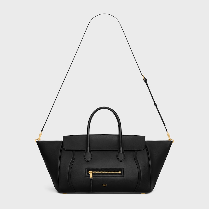 LUGGAGE AGNEAU BRILLANT SOUPLE - Noir - SACS À MAIN - 1 | CELINE