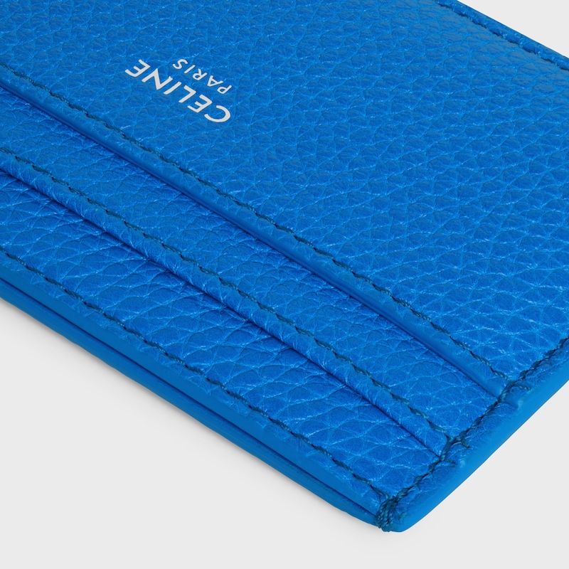 CARD HOLDER IN GRAINED CALFSKIN - ULTRA BLUE - NEW - 1 | CELINE