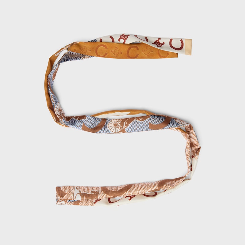ribbon IN SILK TWILL - VANILLA/CARAMEL/BROWN -  - 1 | CELINE