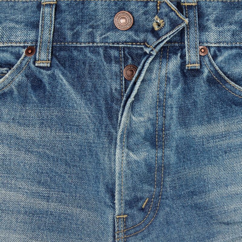 Lou jeans in cotton denim - VINTAGE UNION WASH -  - 1 | CELINE