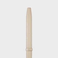 Reversible Strap 25MM IN TAURILLON LEATHER & PYTHON EMBOSSED CALFSKIN - RICE / CREAM -  - 1 | CELINE