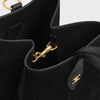 SMALL AMBER IN SUEDE AND PYTHON EFFECT CALFSKIN - BLACK - NEW - 4 | CELINE