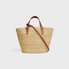 TEEN SUPPLE CELINE CLASSIC PANIER IN Raffia and calfskin - TAN - GIFTS FOR HER - 3 | CELINE