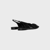 CELINE ALMA TRIOMPHE FLAT SLINGBACK in PATENT CALFSKIN - BLACK -  - 2 | CELINE