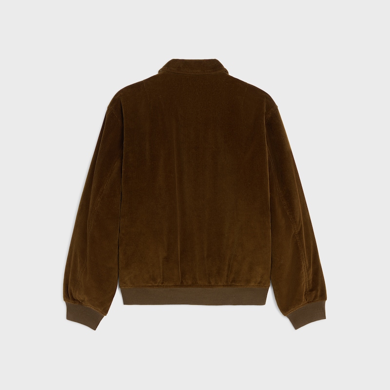CHAQUETA BOMBER DE PANA - TOSTADO -  - 1 | CELINE