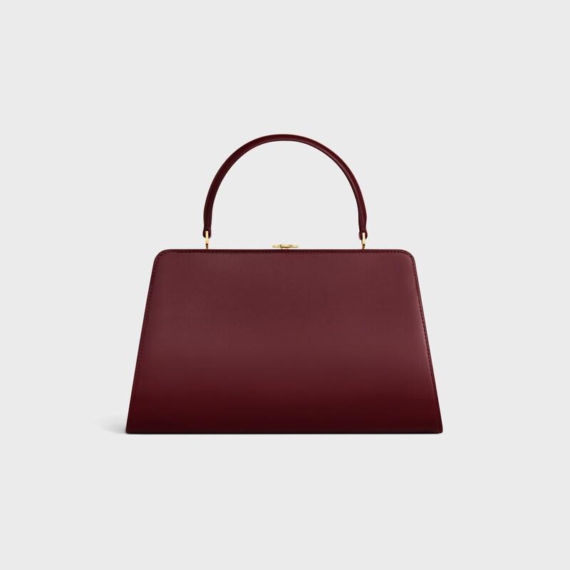 CELINE ANTOINETTE天然緞面牛皮革中號手袋 - 酒紅色 - 其他系列 - 1 | CELINE