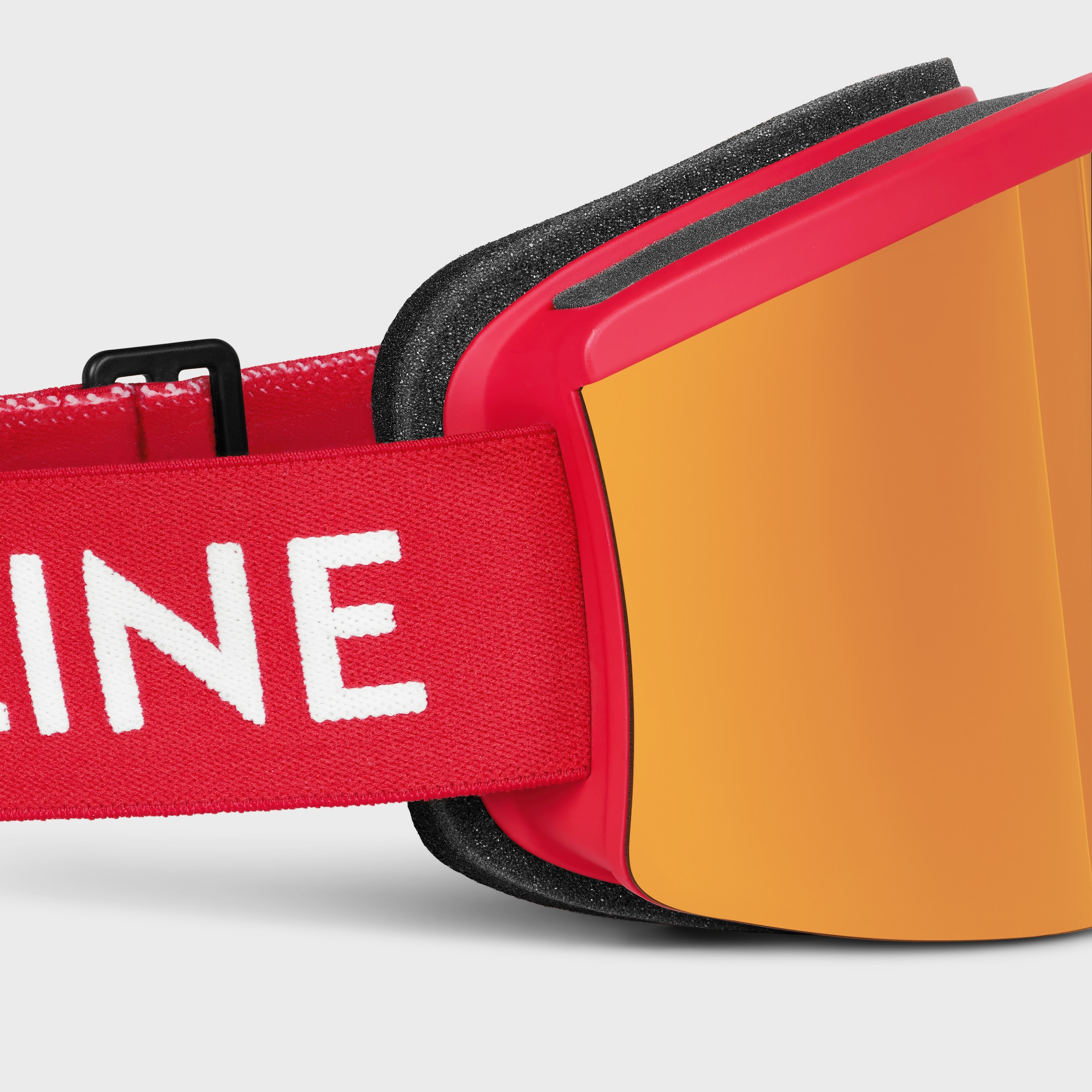 esow シルクスクリーン RED CELINE Ski Mask in Injected nylon with Mirror Lenses - RED