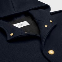 후드 트리옹프 코트 - 울 펠트 - 네이비 -  - 1 | CELINE