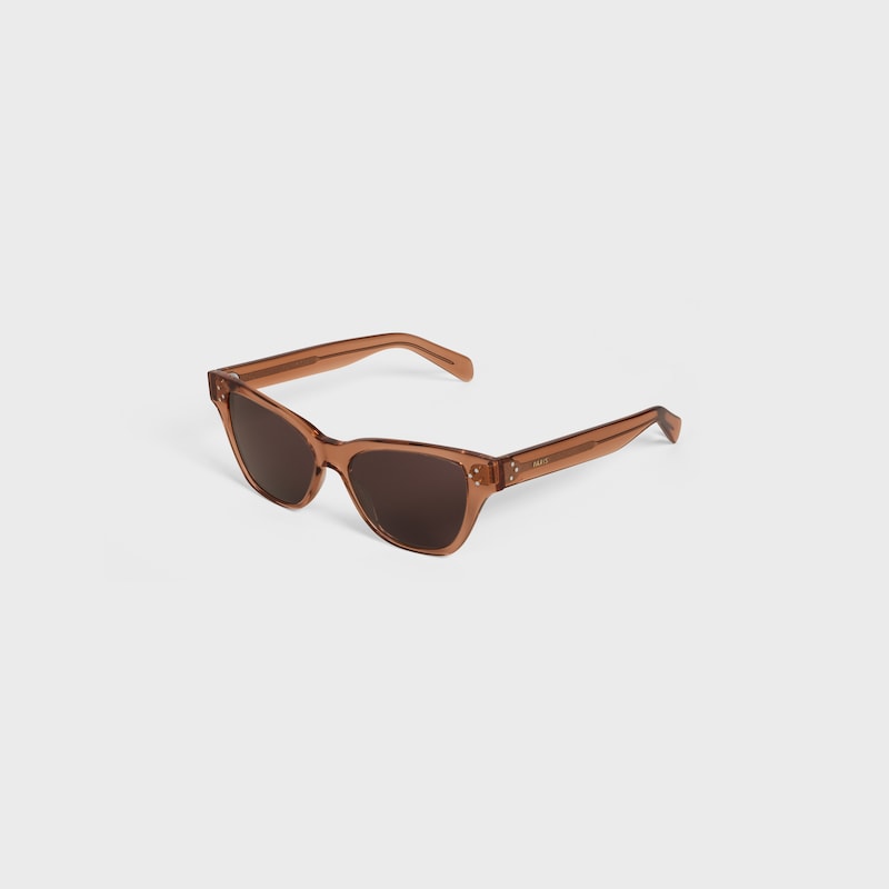 GAFAS DE SOL ESTILO OJOS DE GATO&nbsp;S359 DE ACETATO - &Aacute;MBAR TRANSPARENTE -  - 1 | CELINE