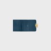 COMPACT WALLET WITH COIN TRIOMPHE IN Shiny calfskin - TEAL BLUE - NEW - 1 | CELINE