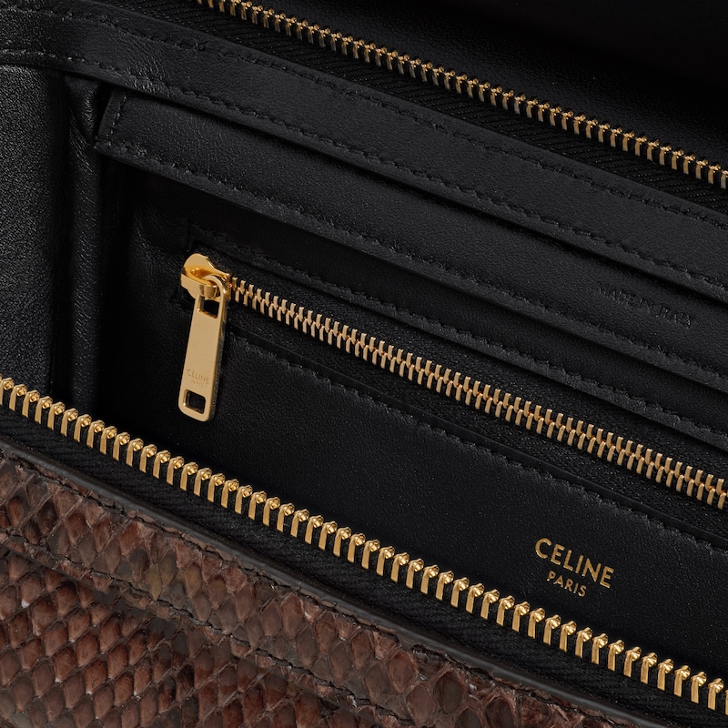 LITTLE LUGGAGE IN PYTHON - HICKORY - LUGGAGE - 1 | CELINE
