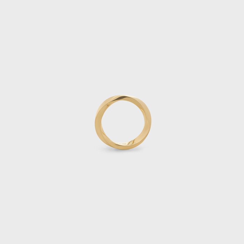 Torsion Ring in Yellow Gold - Yellow Gold -  - 1 | CELINE