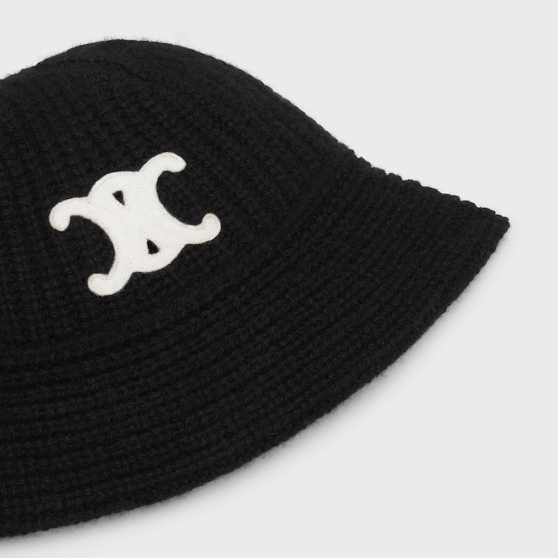 Triomphe Glockenhut aus Kaschmir - SCHWARZ -  - 1 | CELINE