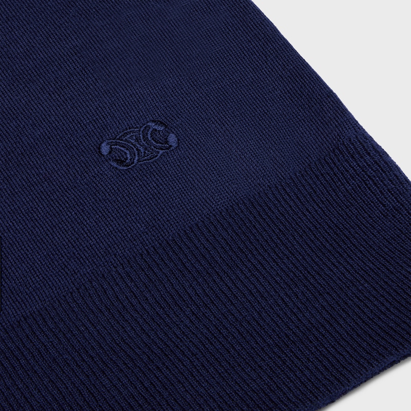 cardigan IN thin cashmere - NAVY -  - 1 | CELINE