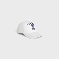 university baseball cap IN GABARDINE COTON WASHED - OFF WHITE / NAVY -  - 1 | CELINE