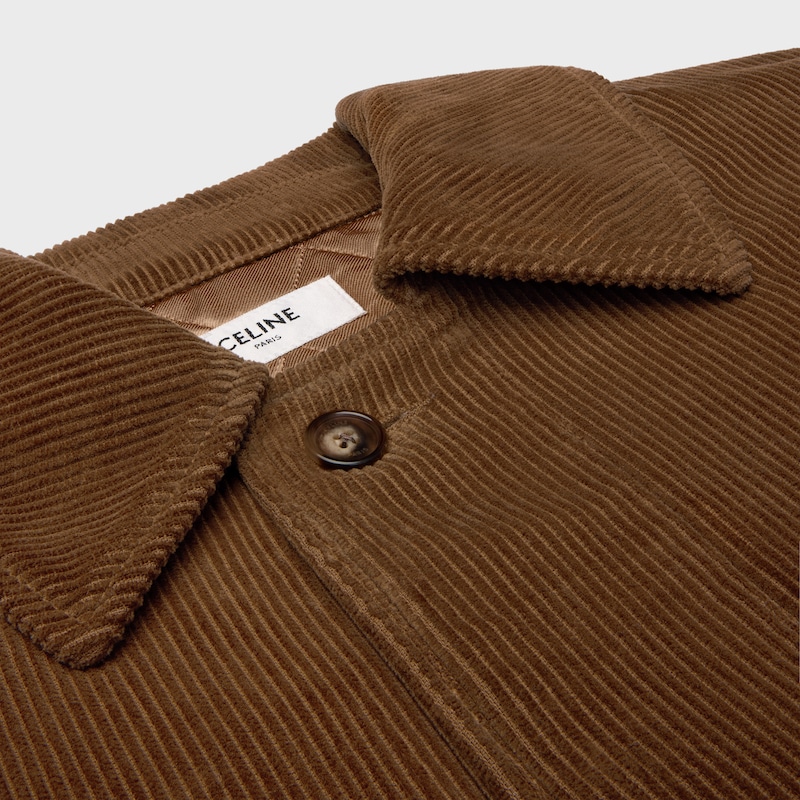 jacket IN corduroy - 70'S BROWN LIGHT STONE WASH -  - 1 | CELINE