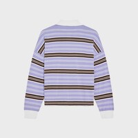 폴로 스웨터 - 스트라이프 코튼 - 라일락/브라운/에크루 -  - 2 | CELINE