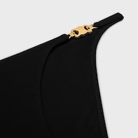 triomphe swimsuit bottom in matte jersey - BLACK -  - 2 | CELINE